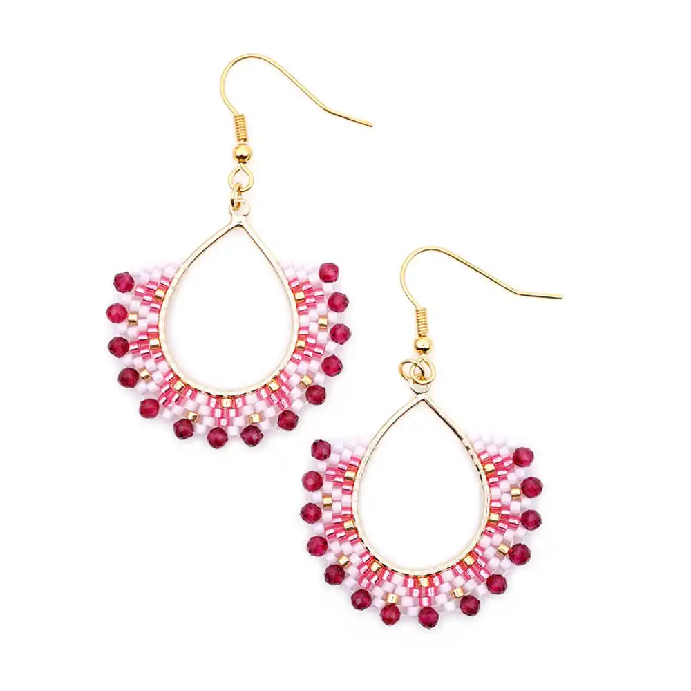 Go2boho, массивные серьги, обручи, серьги для женщин, Boho MIYUKI, серьги, богемное ювелирное изделие, новинка, ручная работа, подарок на свадьбу, вечеринку