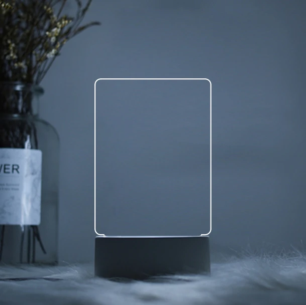 Светодиодный ночник сделай сам иллюзия 3D теплый белый RGB светсветильник льник