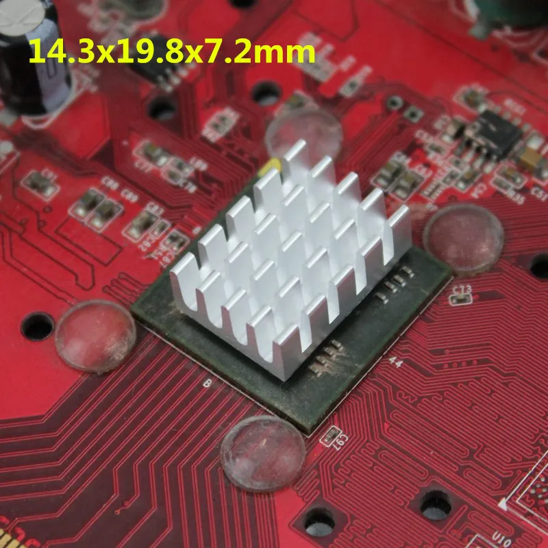 8 шт./лот алюминиевый радиатор DDR VGA RAM памяти IC чипсет радиатор охлаждения 14.3x19.8x7.2mm