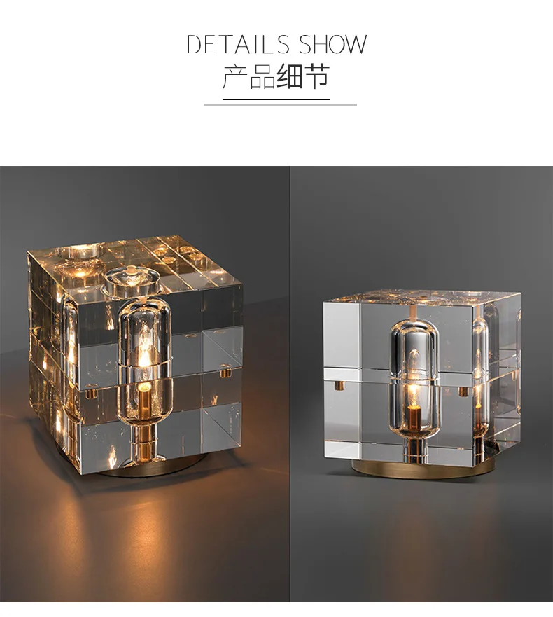 Europe Luxury High-end Creative Table Lamps Crystal Whole Copper Decorative Table Lamps Living Room Bedroom Bedside Table Lamps