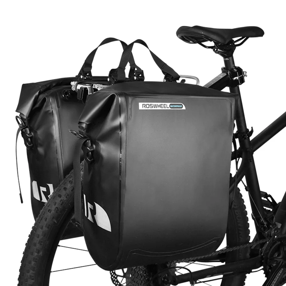 ROSWHEEL сзади стойки Сумка 20L большой Ёмкость велосипед Передняя труба сумка