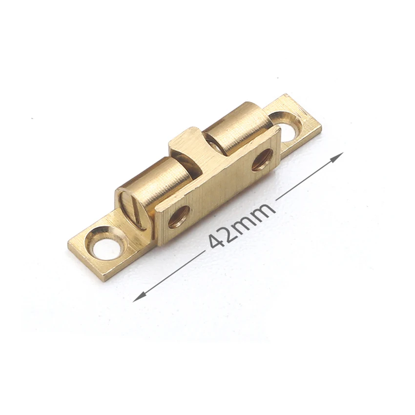 

42mm Brass Adjustable Double Ball Tension Roller Catch Latch Hardware Fitting for Cabinet Closet Furniture Door