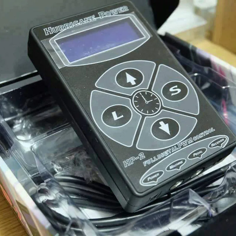 Black Power Supply Hp-2 Татуировка питания Профессиональный цифровой двойной светодиодный внешний аккумулятор для тату-машины боди-арт - Цвет: Black Power Supply