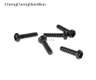 Винты ChengChengDianWan черные с круглой головкой, 100 шт.лот, крестовые болты из сплава, винты для беспроводного контроллера ps2 ps3