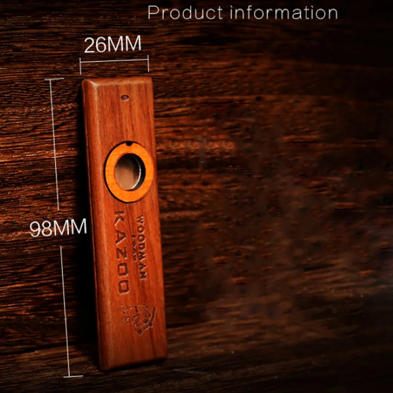 Деревянная гармоника kazoo orff инструменты укулеле гитара партнер Вудман деревянная гармоника с металлической коробкой kazoo для взрослых детей kazoo