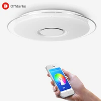 smart music led ceiling lights rgb dimmable 36w 52w 72w app remote control modern bluetooth light bedroom lamps ceiling lamp