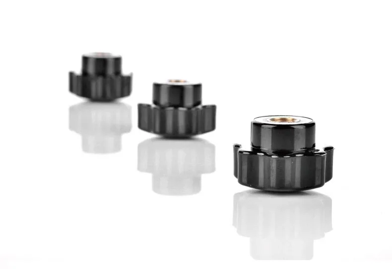 

20pcs/Lot M8*50mm Female Thread Bakelite Lathe 7Star Knob Non-Through Hole Nut Clamping Knob Handles