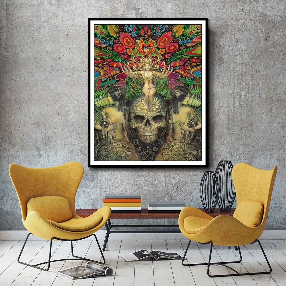 Mind Garden ATC ACEO мини алтарь Искусство Печать изобразительного искусства языческая