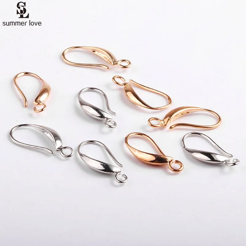 Застежки для сережек ручной работы фурнитура цвет золото и серебро застежки