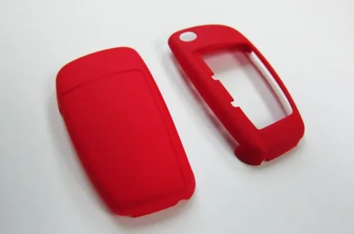 

Красный чехол-книжка для ключа с дистанционным управлением, кожаный чехол, защитный чехол, корпус S Line для Audi A3 A4 A6 Q5 Q7 TT R8