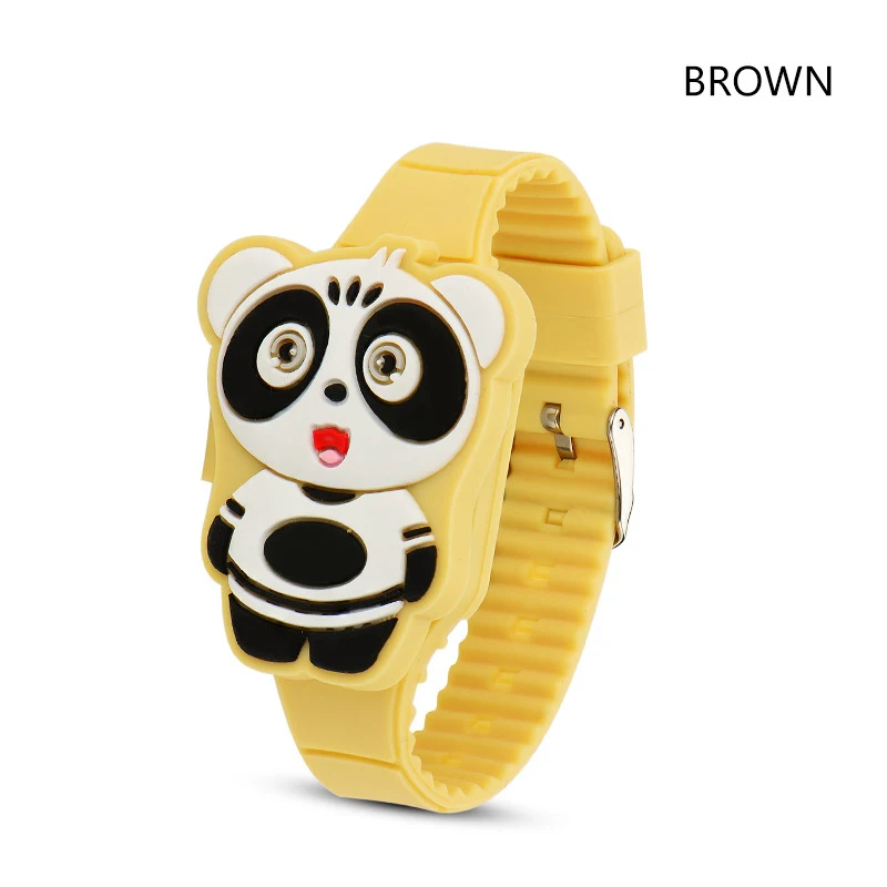 Reloj Infantil откидная крышка 3D Медведь Мультфильм цифровые часы для детей электронные детские часы резиновые для мальчиков и девочек часы для детской