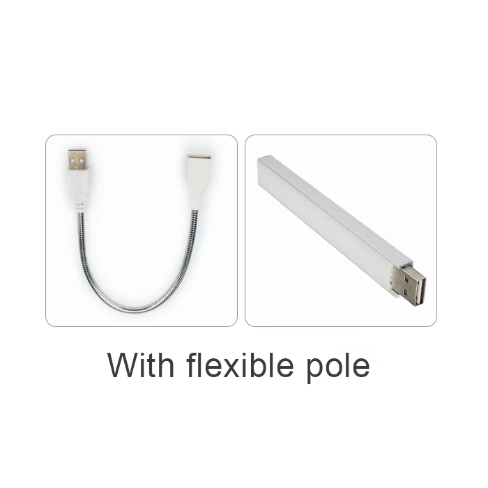 With Flexible Pole Светодиодный светильник для выращивания, полный спектр, фитолампия, красный, синий, 5 В, USB, светильник для выращивания, s гибкий шест, 3 Вт, фито-лампа для растений, рассады, цветения - Испускаемый цвет: With Flexible Pole