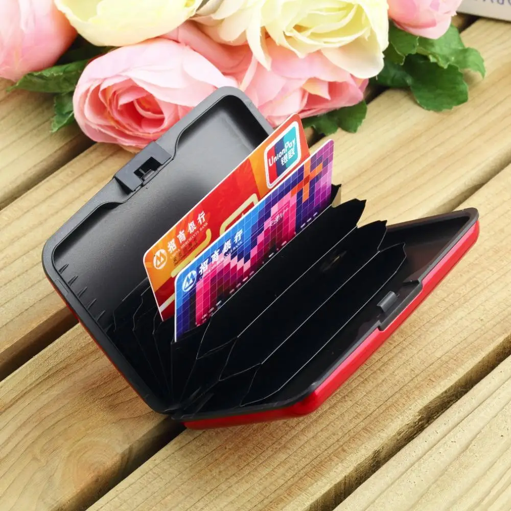 1 шт. хит продаж Модный водонепроницаемый алюминиевый чехол кошелек с отделением