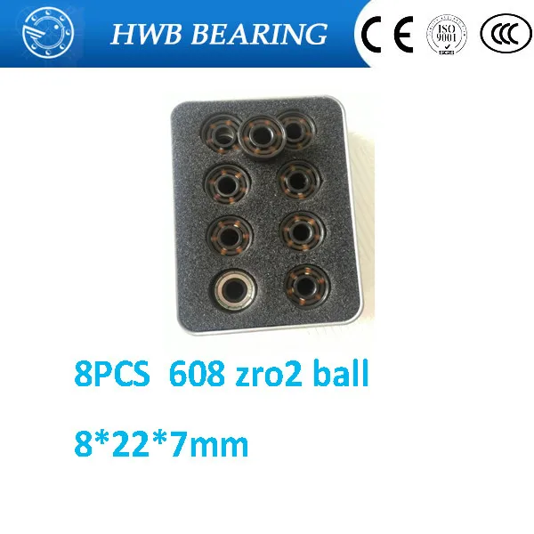 Керамические подшипники для роликовых коньков 608 rs ABEC11 FreeLine роликовые