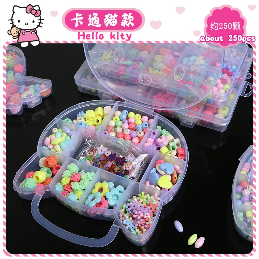 Пластиковые украшения сделай сам бусины-нитки макияж головоломка игрушки для