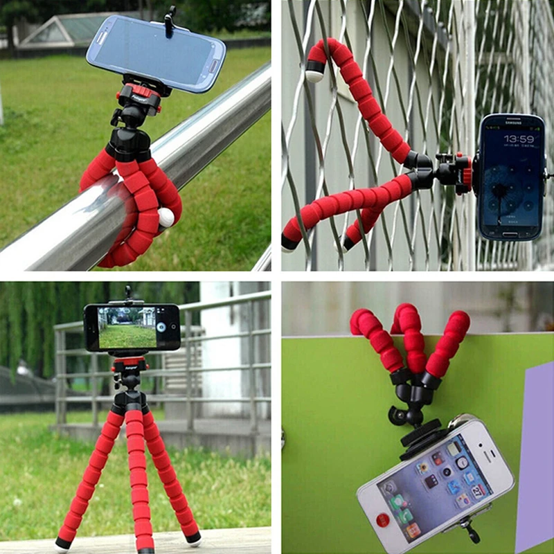 Гибкий штатив-осьминог держатель-подставка для телефона Iphone Samsung Gopro Hero 3 4 Xiaomi Yi