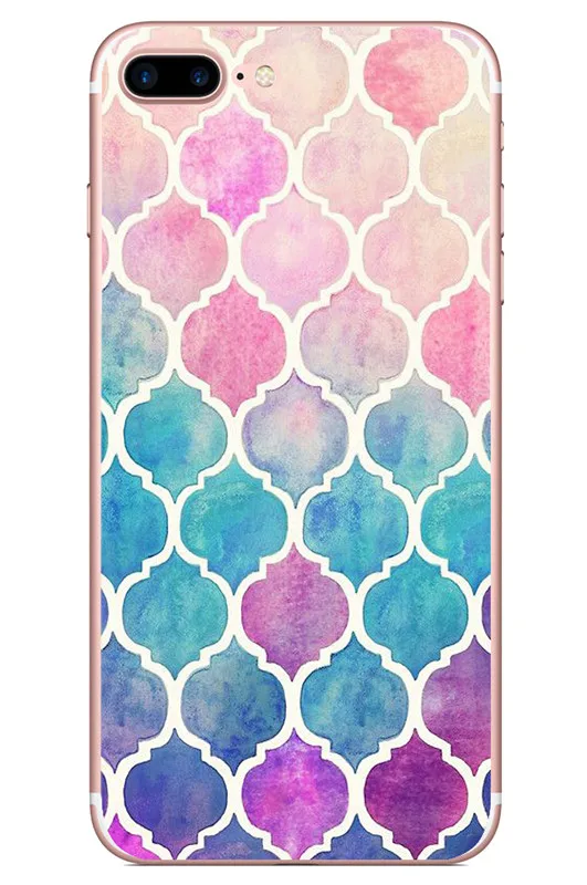 Telefon мягкий скраб чехол для iphone 6s plus винтажный фруктовый узор дворца цветы