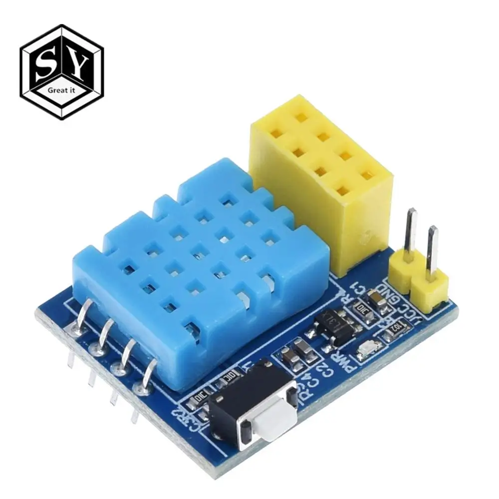 1 шт. ESP8266 ESP 01 DHT11 датчик температуры и влажности esp8266 Wifi NodeMCU Smart Home IOT|Интегральные