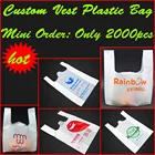 Пластиковый жилет с ручкой и логотипом на заказ, 32x20x10 см