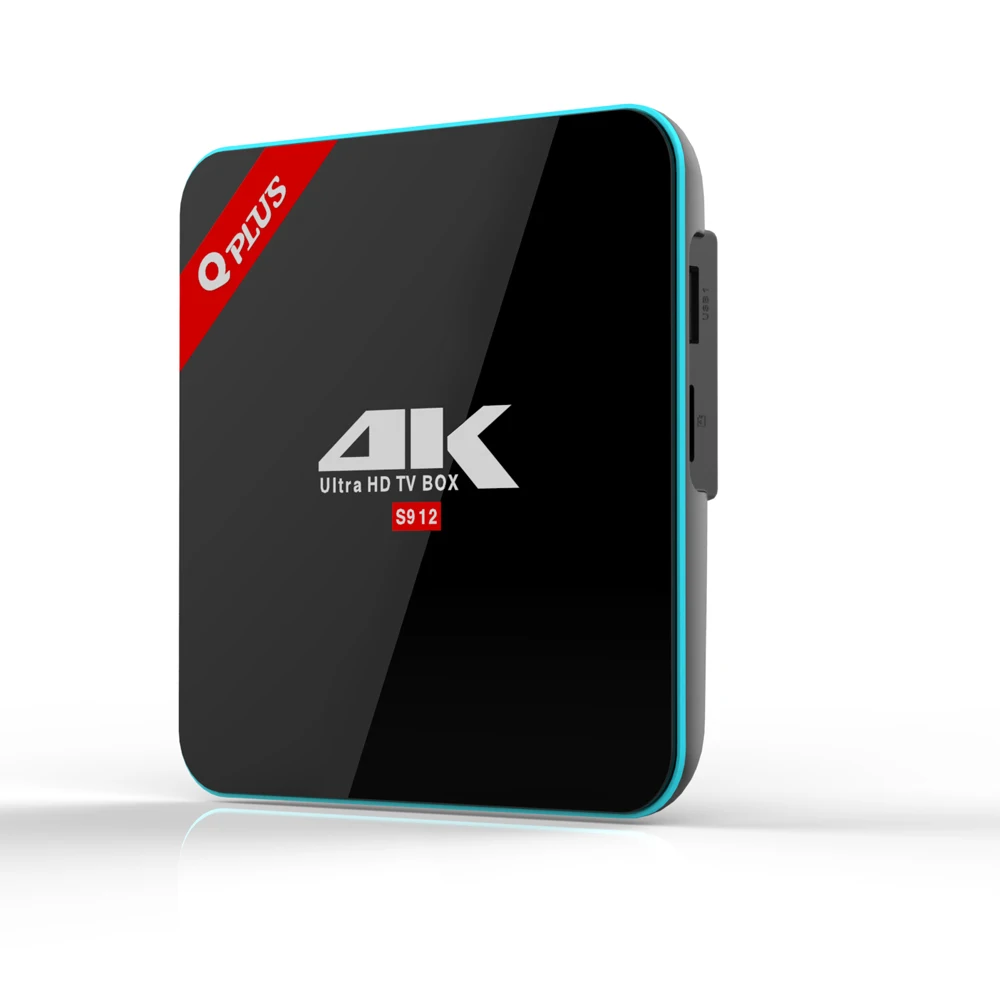 Q Plus Amlogic S912 Android 6 0 ТВ коробка 3g/32G Octa Core Q-PLUS Смарт Декодер каналов кабельного