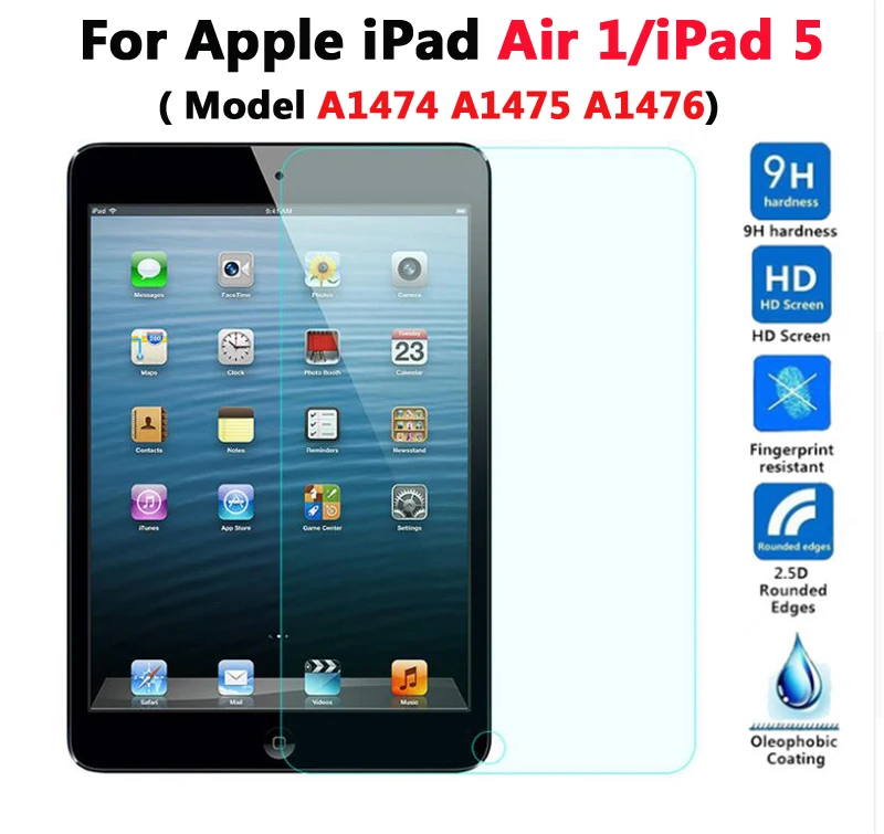 for ipad air 1 Защита экрана стекло+ чехол для iPad 9,7 Air 1/2/3 PU кожаный смарт-чехол для i Pad mini 1 2 3 4 5/pro 10,5 - Цвет: for ipad air 1