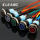 Светодиодный мгновенный 16 мм водонепроницаемый металлический кнопочный переключатель 3В 5В 12В 24В 48В 110В 220В