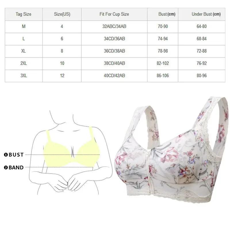 Удобный беспроводной дышащий бюстгальтер Женский Регулируемый на молнии