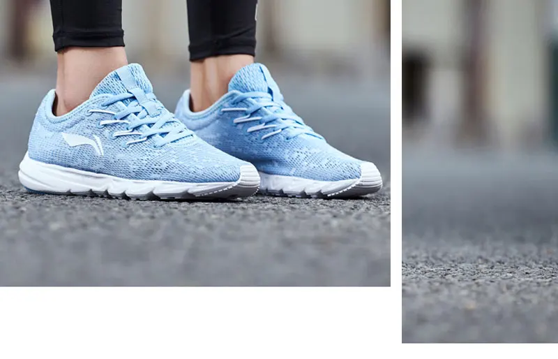 Li-Ning/Женские беговые кроссовки EZ; светильник; дышащая подкладка; нескользящая спортивная обувь; удобные кроссовки; ARBN026 XYP667