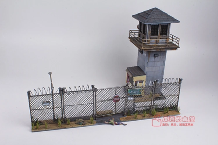МакФарлейн блок игрушки Ходячие мертвецы тюрьма башня ворота зомби Sence для фанатов DIY и праздничный подарок 623 шт