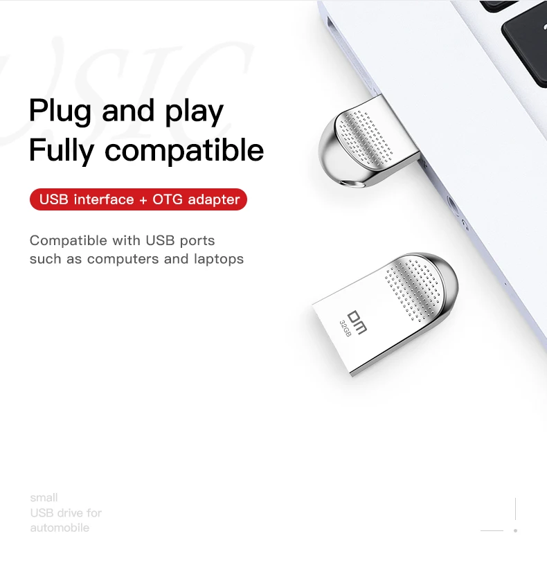 DM PD125 USB флеш-накопитель 32 Гб металлический флеш-накопитель высокоскоростная USB флешка 16 Гб Флешка реальная емкость полная китайских песен