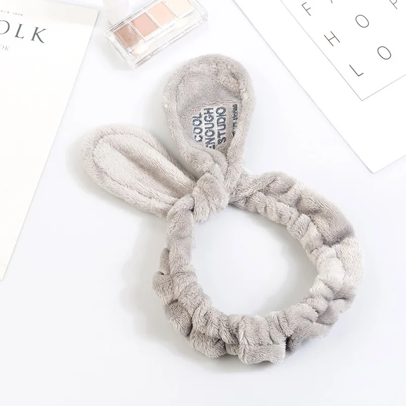 2019 New Letter OMG Coral Fleece Soft rabbit Headbands Wash Face Headband Women Girls Holder Turban Hairbands Hair Accessories | Свадьбы и