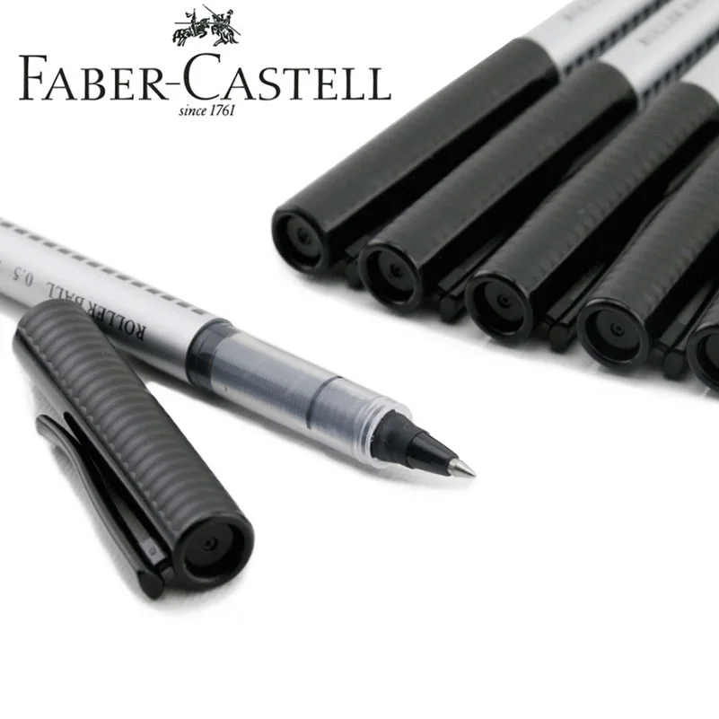 Faber Castell 10 шт./кор. гелевые ручки 0 5 мм синие чернила или черными чернилами для