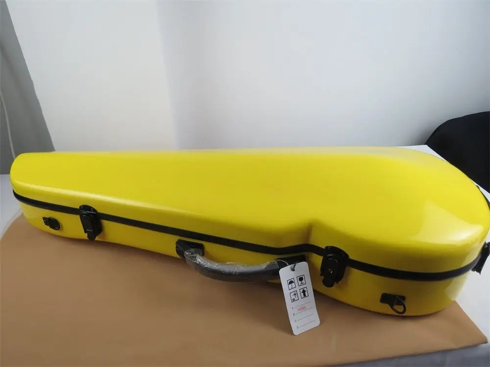 

Beautiful Yellow straight flange fiberglass adjustable 15-17" viola case