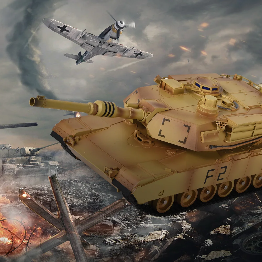 Pro Edition пульт дистанционного управления 2,4 Ghz US RC основной боевой танк с металлическим редуктором и треками для детей пульт дистанционного управления Танк модель игрушки