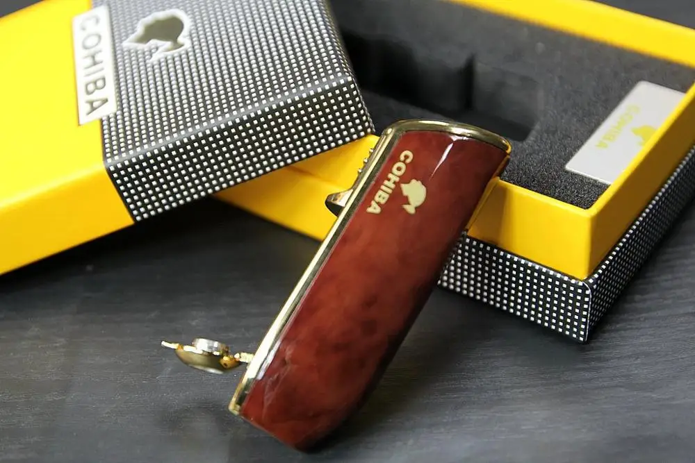 Оригинальный инструмент COHIBA карманный размер глянцевая желтая Металлическая
