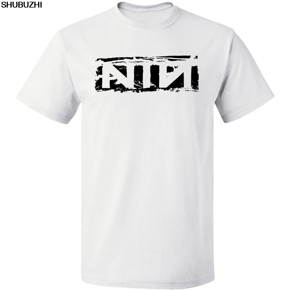 Белый Футболка Nine Inch Nails NIN Trent Reznor Industrial Distressed S-3XL shubuzhi новая футболка с круглым вырезом sbz4406 - Цвет: Белый