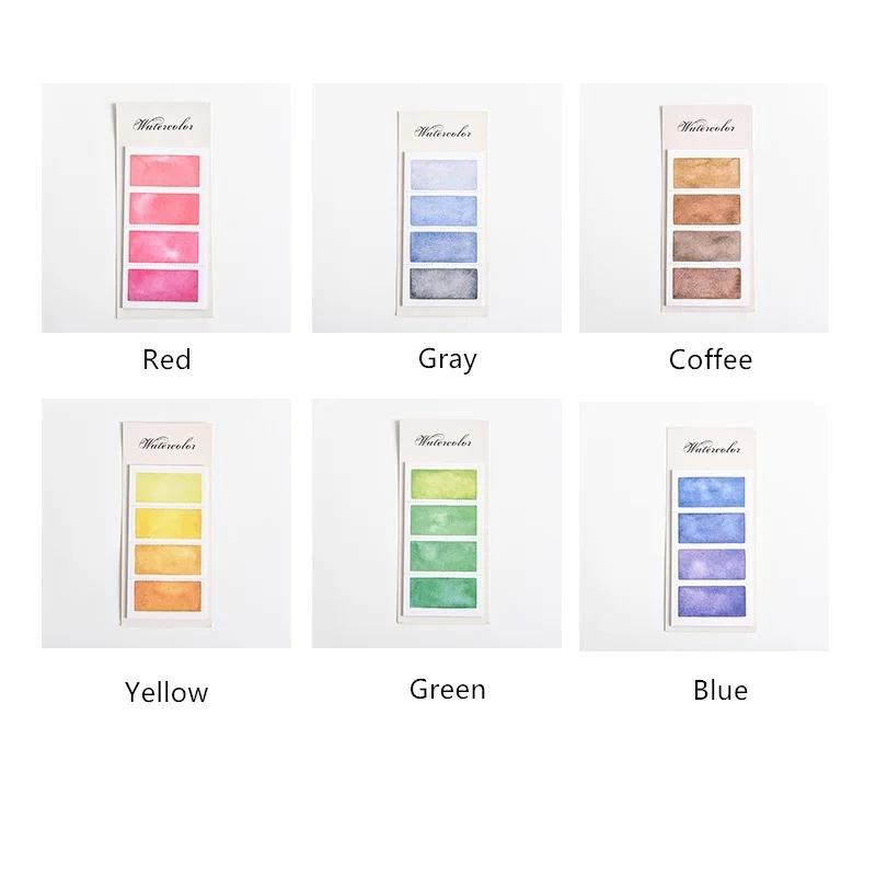 Набор водных стикеров для заметок 6 шт. мини Стикеры цветные наклейки