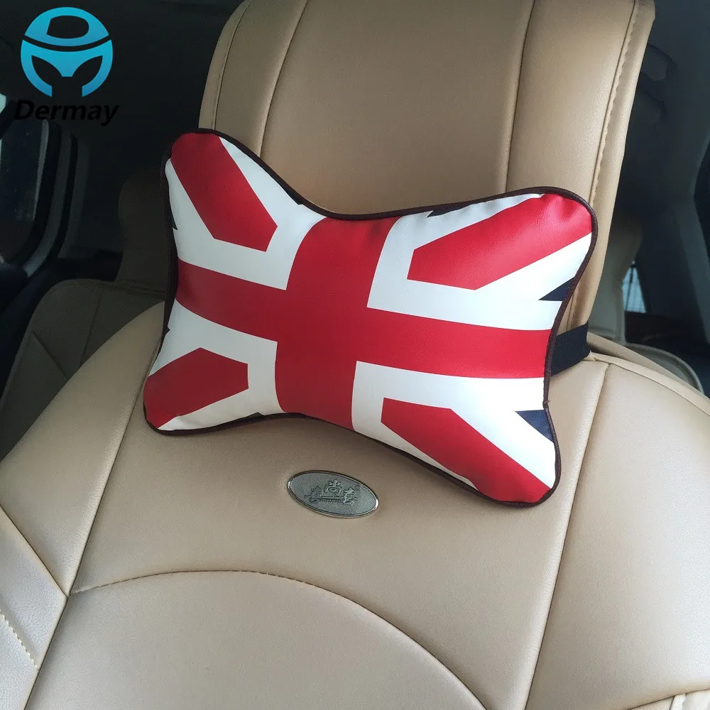 Новая Автомобильная подушка для шеи 2 шт. подголовник с флагом Союза красный