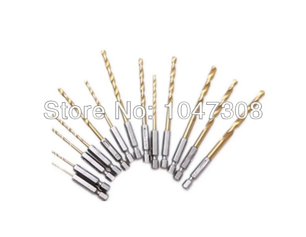 13 шт. шестигранным хвостовиком Титан 1/4 &quotШестигранным быстрая смена сверла