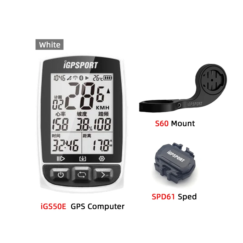 iGS50E Group D I gps порт iGS50E gps компьютер Велоспорт ANT+ велосипед беспроводной компьютер цифровой спидометр одометр подсветка IPX6 Водонепроницаемый компьютер - Цвет: iGS50E Group D