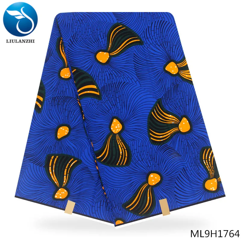 ML9H1764 LIULANZHI африканские принты воск хлопок голландский батик ткань тканый Африканский Воск голландские принты восковая ткань ML9H1750-ML9H1770 - Цвет: ML9H1764