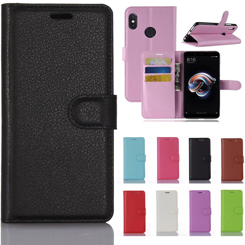 Смартфон Redmi Note 5 Pro флип кейс чехол Обложка на заднюю панель из искусственной кожи