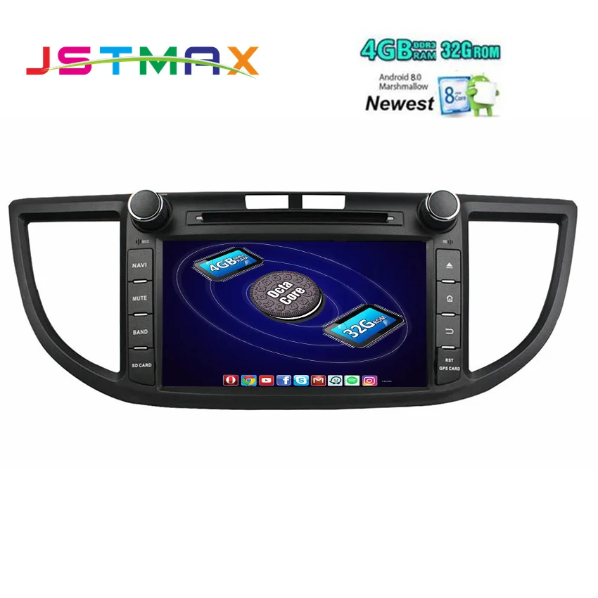 8 &quot1Din 4 GRAM 32G Android 0 для Honda CRV 2012 dvd плеер автомобиля Восьмиядерный gps навигации Руль