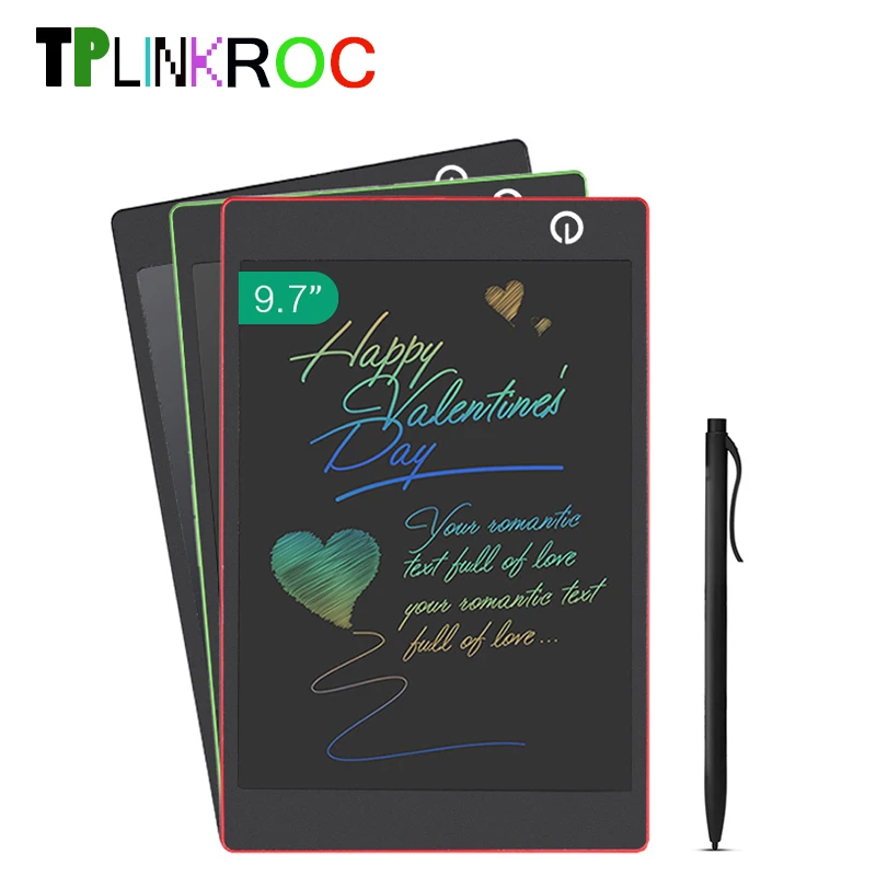 

Планшет для рисования электронный безбумажный, 9,7 дюйма, с ЖК-дисплеем, Детская письменная доска подарков