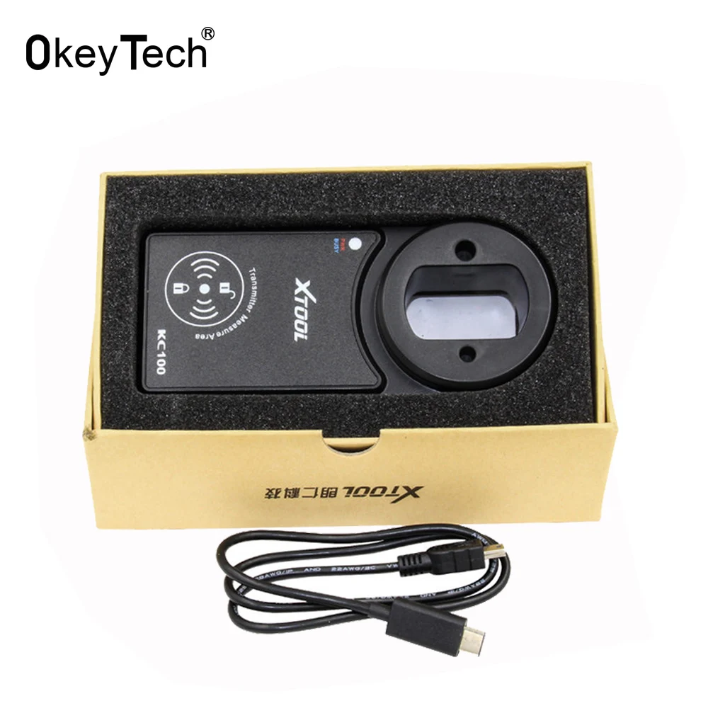 OkeyTech KC100 Автомобильный Дистанционный ключ программист для Audi Volkswagen Seat Skoda 4th 5th Key Generater чип копировальный считыватель частоты