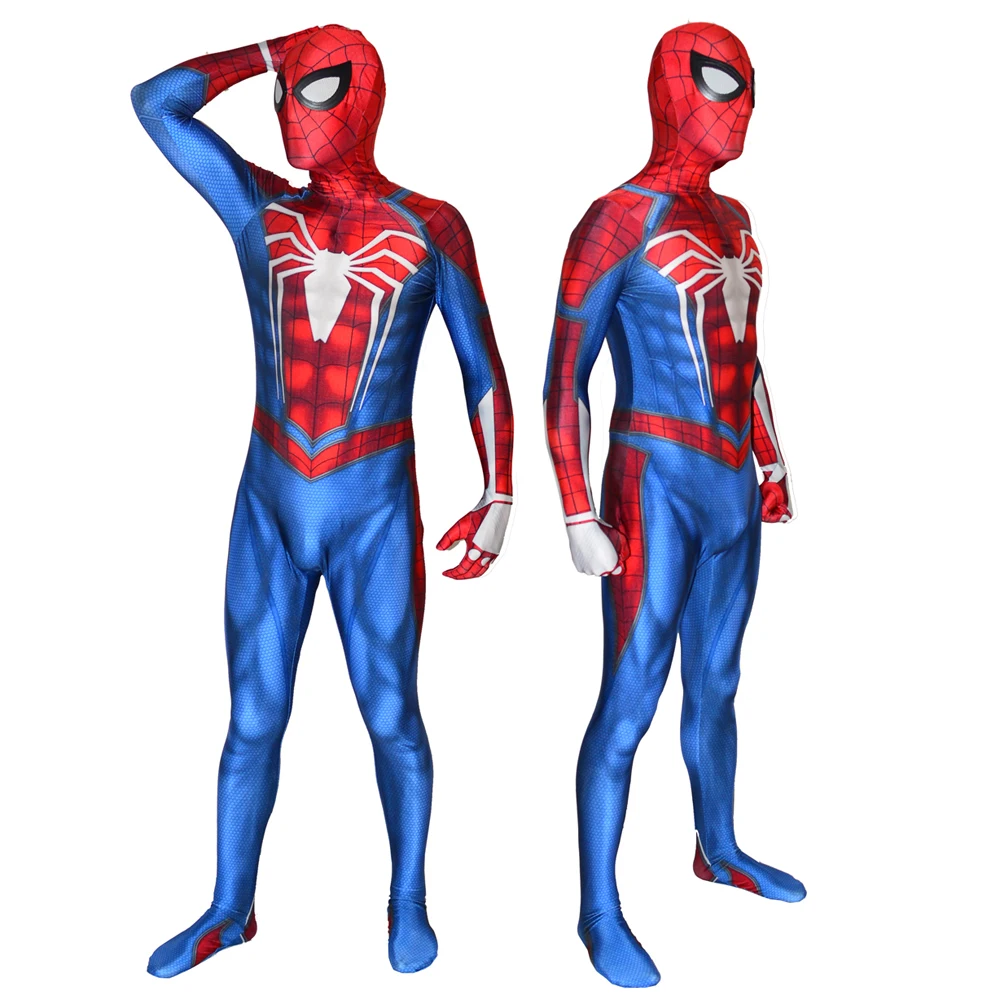 Игра PS4 костюм Человека паука спандекс Хэллоуин косплей зентай боди 3D принт Insomniac
