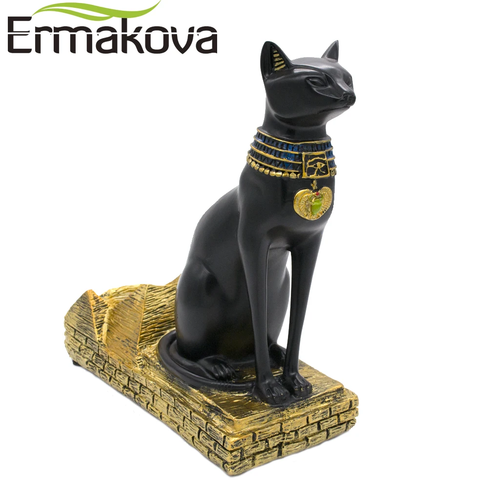 Винная стойка ERMAKOVA из смолы египетский кот фиксатор для бутылок в виде животных