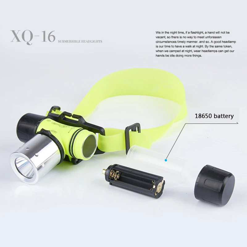 Litwod Z20D6800 Дайвинг налобный фонарь подводный 50 м водонепроницаемый XM-L T6 Головной фонарь 4000 люмен головной фонарик для плавания