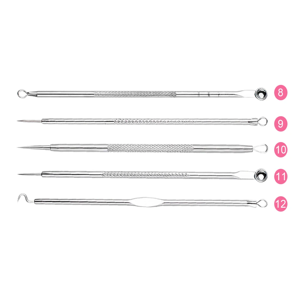5 шт./компл. игла для прыщей из нержавеющей стали удаление черных точек съемные