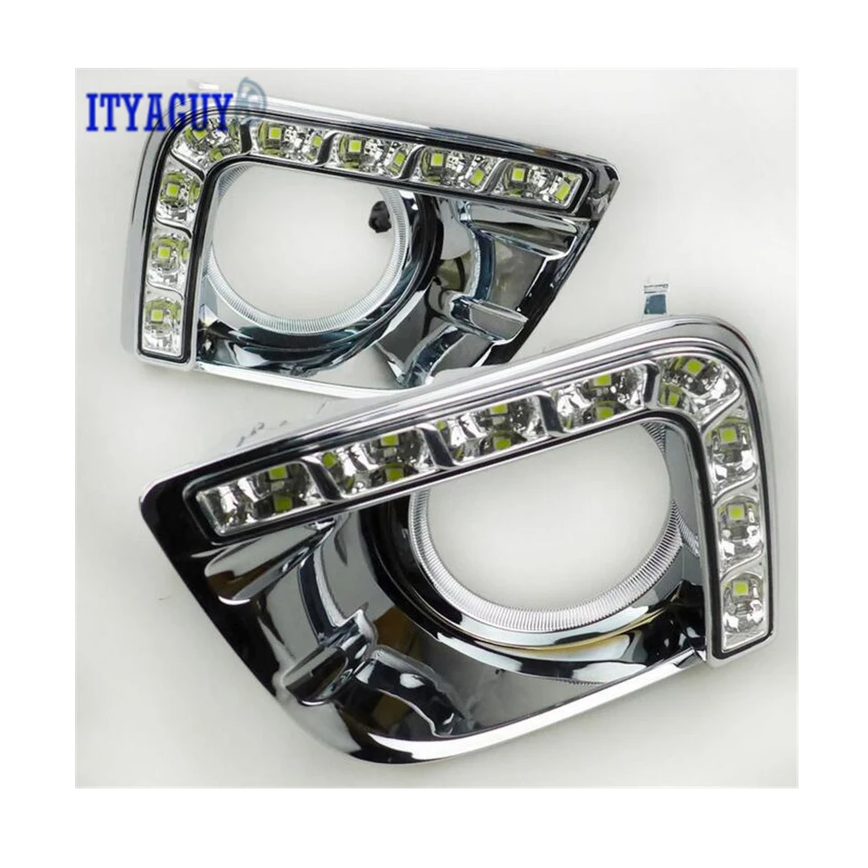 

Car Stlying 12V LED Daytime Running Light DRL Fog Lamp Decoration For Toyota Prado 2008 2009 2010 2011 2012 2013 2014 2015 2PCS